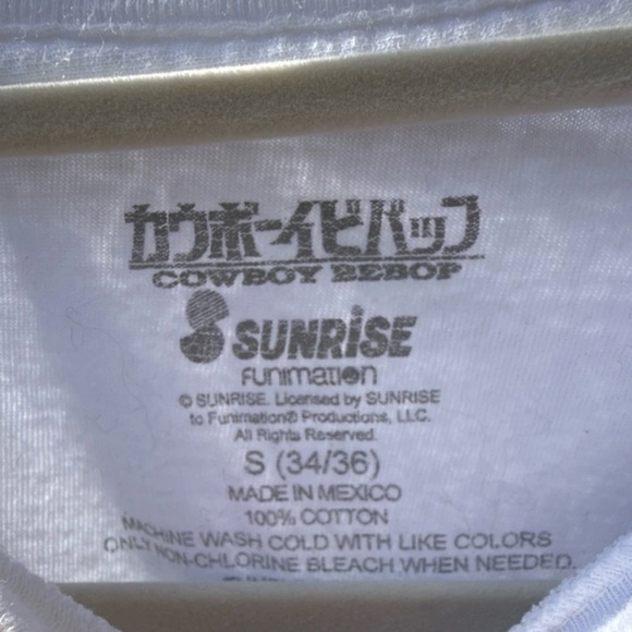 Cowboy Bebop Ed and Faye Scene From Anime Colorful Graphic White Tee Size Small - Picture 3 of 6